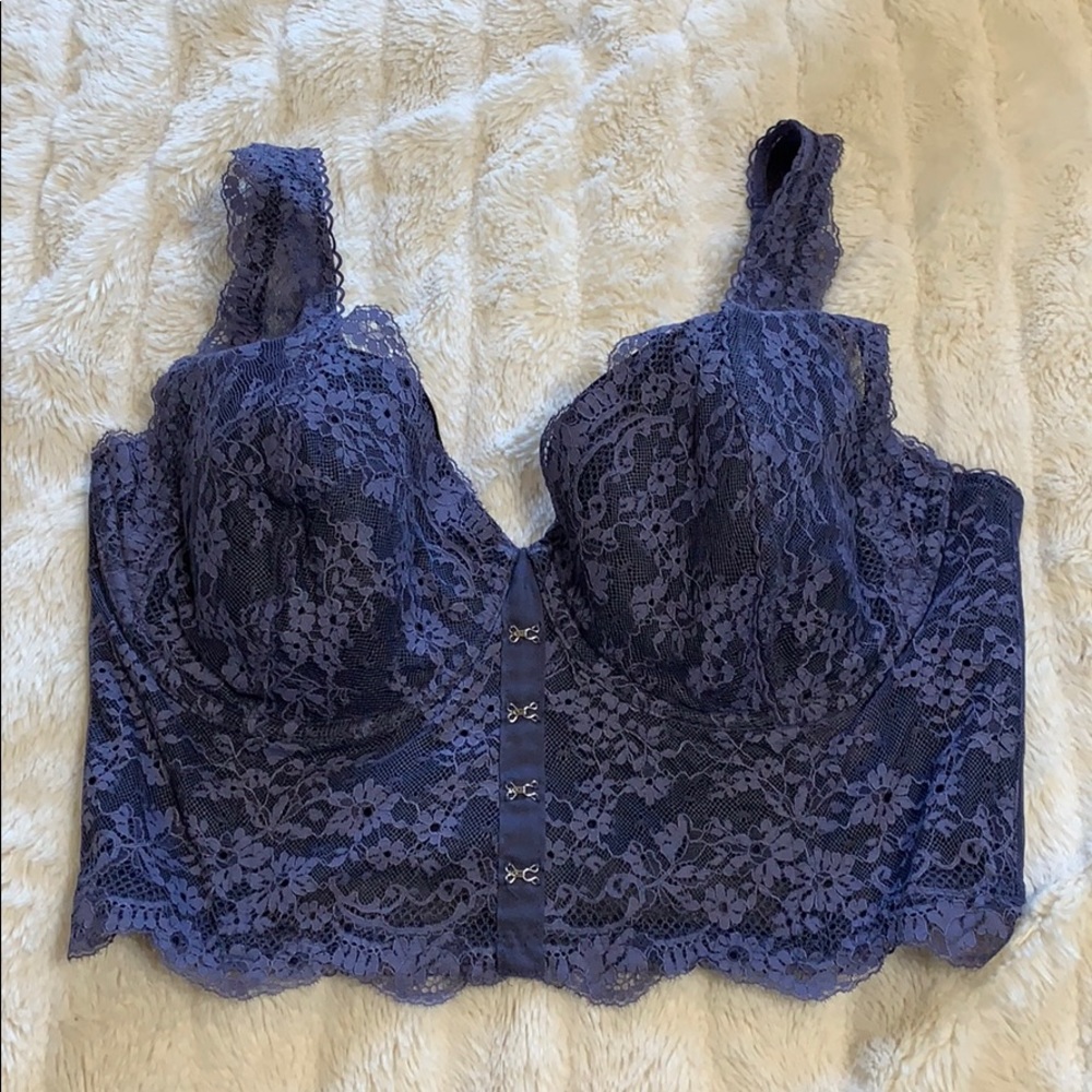VS Dream Angels Lined Demi Blue Bra